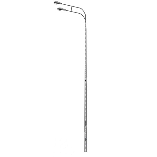 Опора освещения несиловая граненая фланцевая круглая МК-14Ф Ст3сп5 90х275х14х4 мм в Курске

