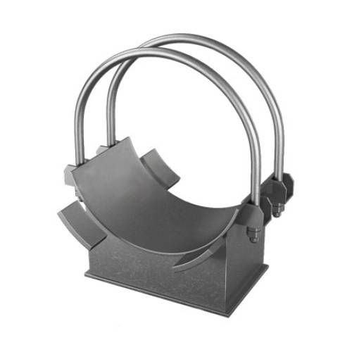 Опора хомутовая неподвижная для трубопроводов ТЭС и АЭС Ст3 920х700х700х100 мм ОСТ 34-10-618-93 в Курске

