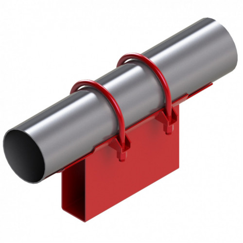 Опора неподвижная хомутовая корпусная для тепловых сетей исп. А21 / АС21 09Г2С 57х50х170х152 мм ОСТ 36-146-88 2,5 кг