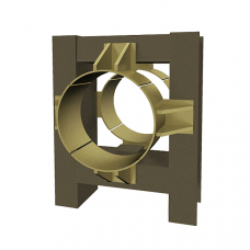 Опора неподвижная четырехупорная усиленная железобетонная для тепловых сетей ТС-664.00.00 1420х500х340х1704 мм Серия 5.903-13 выпуск 7-95 304 кг