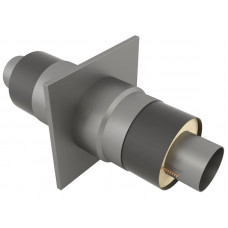 Опора неподвижная щитовая в оцинкованной ППУ изоляции для отопления 17Г1С 32х140х255х2000 мм ГОСТ 30732-2006 19 кг