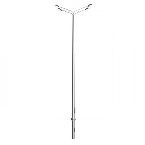 Опора освещения силовая граненая фланцевая круглая ОСГК-1,0-8 Ст3сп5 120х315х8 мм