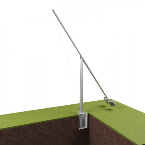 Опора освещения складывающаяся граненая фланцевая квадратная ТАНС.17.016.000 (П-ФГ-12-к-ц) Ст3сп5 75х215х12 мм в Курске

